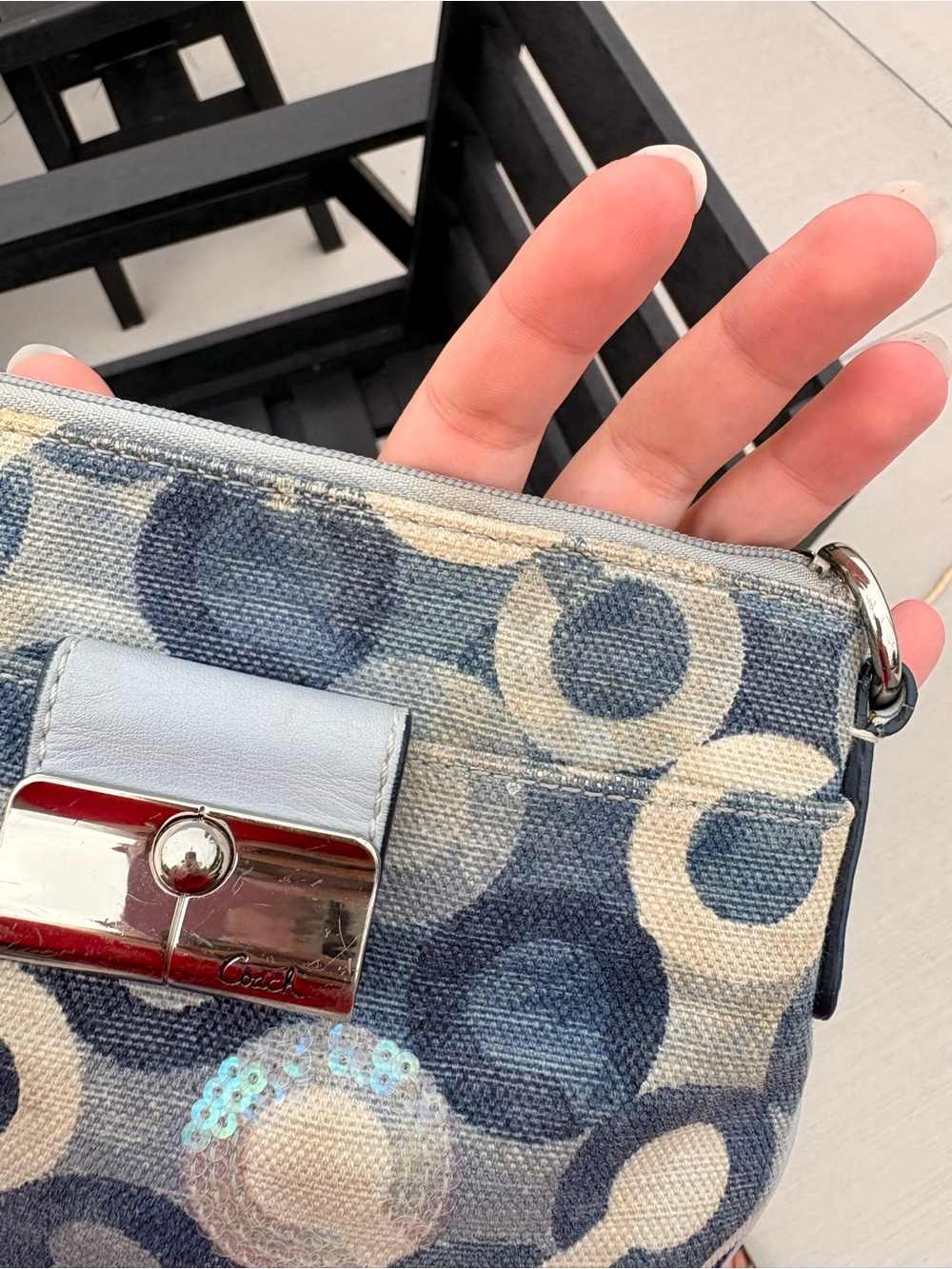 Coach Kristin Sequin Swingpack Bag - Picture 6 of 7